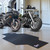 42" x 82.5" Black and White MLB Texas Rangers Motorcycle Parking Mat - IMAGE 2