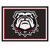 8' x 10' Black and Red NCAA University of Georgia Bulldogs Plush Non-Skid Area Rug - IMAGE 1