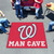 59.5" x 71" Red MLB Washington Nationals Man Cave Tailgater Rectangular Mat Area Rug - IMAGE 2