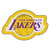 36" x 23.8" Yellow and Purple NBA Los Angeles Lakers Mascot Door Mat - IMAGE 1