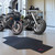 42" x 82.5" Black and Red MLB Atlanta Braves Motorcycle Parking Mat - IMAGE 2