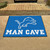 33.75" x 42.5" Blue and White NFL Detroit Lions "Man Cave" All-Star Door Mat - IMAGE 2