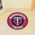 Blue and Red MLB Minnesota Twins Round Welcome Door Mat 27" - IMAGE 2