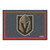 5' x 8' Black and Red NHL Vegas Golden Knights Plush Non-Skid Area Rug - IMAGE 1