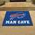 33.75" x 42.5" Blue and White NFL Buffalo Bills "Man Cave" Door Mat - IMAGE 2