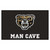 59.5" x 94.5" Black and Brown NCAA Oakland University Golden Grizzlies Man Cave Door Mat - IMAGE 1