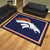 8' x 10' Navy Blue and Orange NFL Denver Broncos Plush Non-Skid Area Rug - IMAGE 2