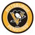 27" Black and Yellow NHL Pittsburgh Penguins Rounded Door Mat - IMAGE 1