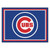 87" x 117" Blue and Red MLB Chicago Cubs Plush Non-Skid Area Rug - IMAGE 1