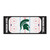 30" x 72" Black and Green NCAA Michigan State University Spartans Rink Mat Area Rug Runner - IMAGE 1