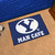 19" x 30" White and Blue NCAA Cougars Man Cave Starter Rectangular Mat Area Rug - IMAGE 2