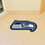 36" x 18.3" Blue and Gray NFL Seattle Seahawks Mascot Logo Area Rug - IMAGE 2