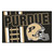 19" x 30" Black and White NCAA Boilermakers Starter Mat Rectangular Area Rug - IMAGE 1
