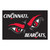 19" x 30" Black NCAA University of Cincinnati Bearcats Starter Mat Rectangular Area Rug - IMAGE 1