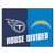 33.75" x 42.5" Multicolor Contemporary NFL House Divided Chargers and Titans Rectangular Mat - IMAGE 1