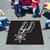 59.5" x 71" Black NBA San Antonio Spurs Rectangular Tailgater Mat Outdoor Area Rug - IMAGE 2