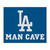 59.5" x 71" Blue MLB Los Angeles Dodgers Man Cave Tailgater Mat Outdoor Area Rug - IMAGE 1