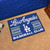 19" x 30" White and Blue MLB Los Angeles Dodgers Starter Mat Rectangular Area Rug - IMAGE 2