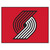 33.75" x 42.5" Red and White NBA Portland Trail Blazers Rectangular All-Star Mat Outdoor Area Rug - IMAGE 1