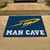 33.75" x 42.5" Blue and Yellow NCAA University of Toledo Rockets Man Cave All-Star Rectangular Door Mat - IMAGE 2