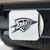 4" x 3.25" Silver and Black NBA Oklahoma City Thunder Hitch Cover Automotive Accessory - IMAGE 2