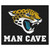 59.5" x 71" Black and Yellow NFL Jacksonville Jaguars "Man Cave" Tailgater Area Rug - IMAGE 1