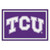 5' x 8' Purple and White NCAA Texas Christian University Horned Frogs Non-Skid Area Rug - IMAGE 1