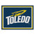 7.25' x 9.75' Blue and Yellow NCAA University of Toledo Rockets Plush Non-Skid Area Rug - IMAGE 1