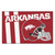 19" x 30" White and Red NCAA Razorbacks Starter Mat Rectangular Area Rug - IMAGE 1