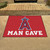 33.75" x 42.5" Red and White Contemporary MLB Los Angeles Angels Rectangular Mat - IMAGE 2