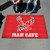 59.5" x 94.5" Red and Blue NCAA Eastern Washington University Eagles Outdoor Rectangular Area Rug - IMAGE 2