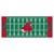 30" x 72" Green NCAA University of Central Missouri Mules Football Field Mat Area Rug Runner - IMAGE 1