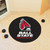 27" Red and Black NCAA Ball State University Cardinals Puck Round Mat - IMAGE 2