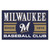 19" x 30" Black and White MLB Milwaukee Brewers Starter Mat Rectangular Area Rug - IMAGE 1
