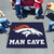 59.5" x 71" Blue and White NFL Denver Broncos "Man Cave" Tailgater Area Rug - IMAGE 2