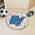 27" Gray and Blue NCAA Grand Valley State University Lakers Soccer Ball Round Door Mat - IMAGE 2