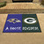 33.75" x 42.5" Blue and Gray NFL House Divided Ravens and Packers Mat Area Rug - IMAGE 2