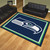 8' x 10' Blue and White NFL Seattle Seahawks Plush Non-Skid Area Rug - IMAGE 2