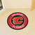 27" Red and Black NHL Calgary Flames Rounded Door Mat - IMAGE 2