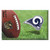 Blue and Green NFL Los Angeles Rams Shoe Scraper Doormat 19" x 30" - IMAGE 1