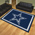 7.25' x 9.75' Blue and White NFL Dallas Cowboys Plush Non-Skid Area Rug - IMAGE 2