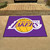 33.75" x 42.5" Purple and Gold NBA Los Angeles Lakers Rectangular All-Star Mat Outdoor Area Rug - IMAGE 2