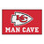 59.5" x 94.5" Red and White NFL Kansas City Chiefs "Man Cave" Area Rug - IMAGE 1