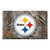Gray and White NFL Pittsburgh Steelers Shoe Scraper Doormat 19" x 30" - IMAGE 1