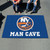59.5" x 94.5" Blue and White NHL New York Islanders Man Cave Ulti-Mat Rectangular Area Rug - IMAGE 2