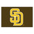 19" x 30" Green and Yellow MLB San Diego Padres Starter Mat Rectangular Area Rug - IMAGE 1