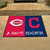 33.75"x 42.5" Red MLB House Divided Reds and Indians Non-Skid Mat Rectangular Area Rug - IMAGE 2