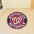 Blue and Red MLB Washington Nationals Round Welcome Door Mat 27" - IMAGE 2