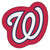 30" x 30" Red and White MLB Washington Nationals Mascot Novelty Logo Door Mat - IMAGE 1