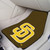 Set of 2 Green and Yellow MLB San Diego Padres Front Car Mats 17" x 27" - IMAGE 2